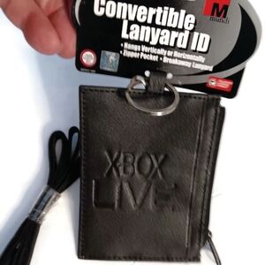 12 XBOX Genuine Leather NECK ID Black MSRP $300